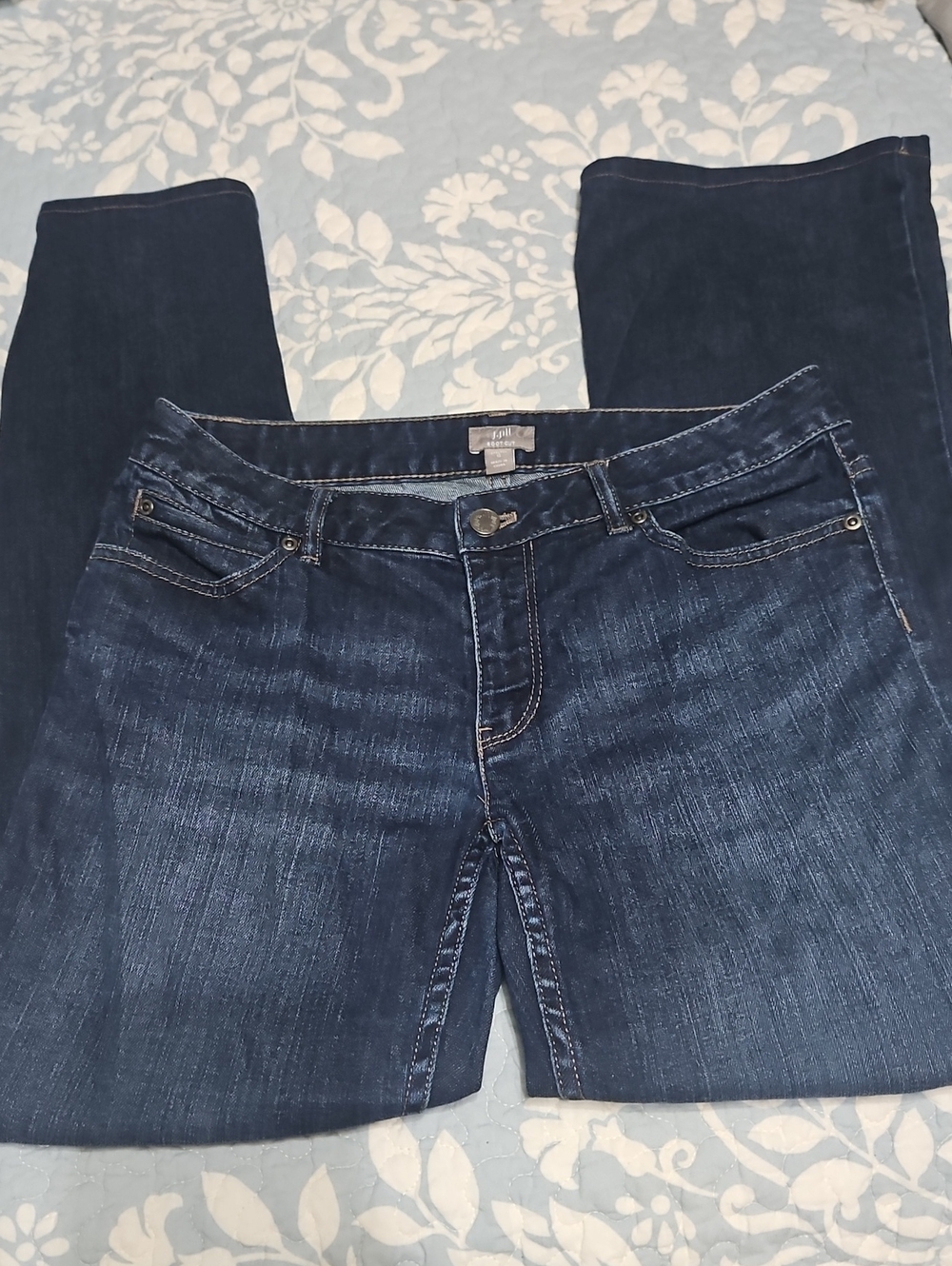 J. Jill Dark Indigo Boot Cut Jeans
